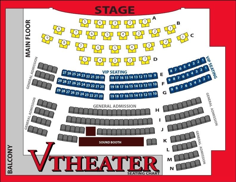 Las Vegas Seating Chart